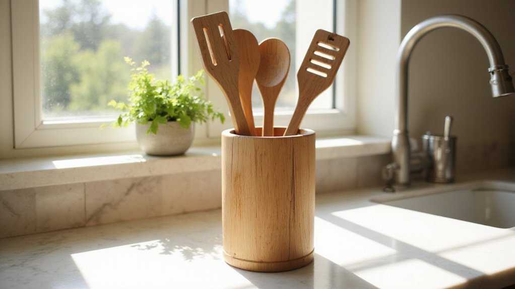 diy utensil holder construction